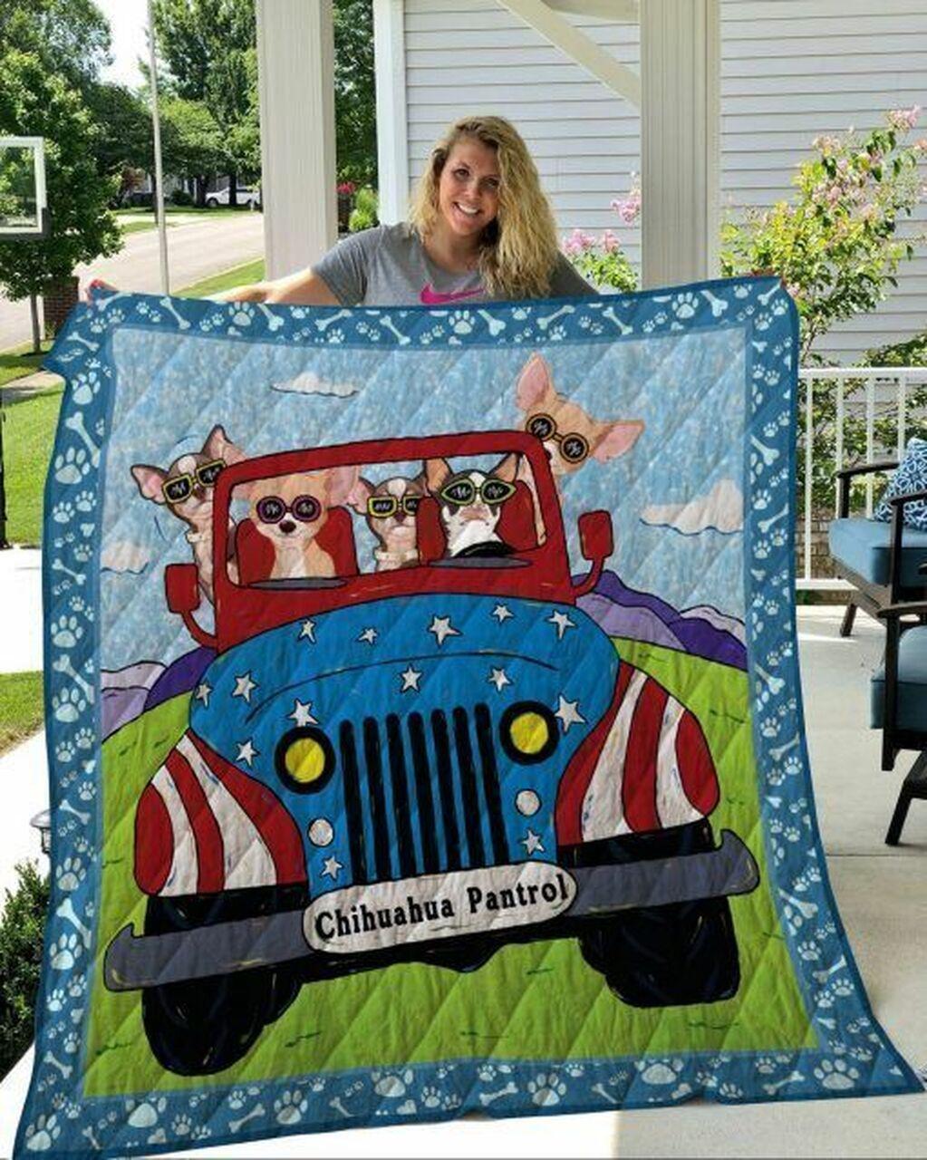 Chihuahua Cl08110124Mdq Quilt Blanket