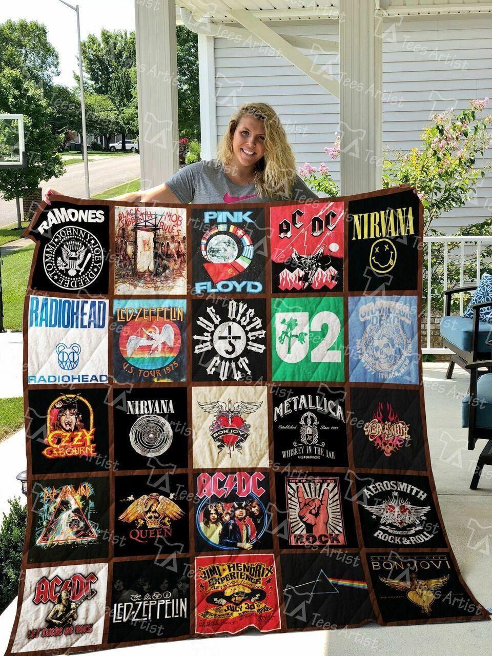 Rock Concert Quilt Blanket 01308
