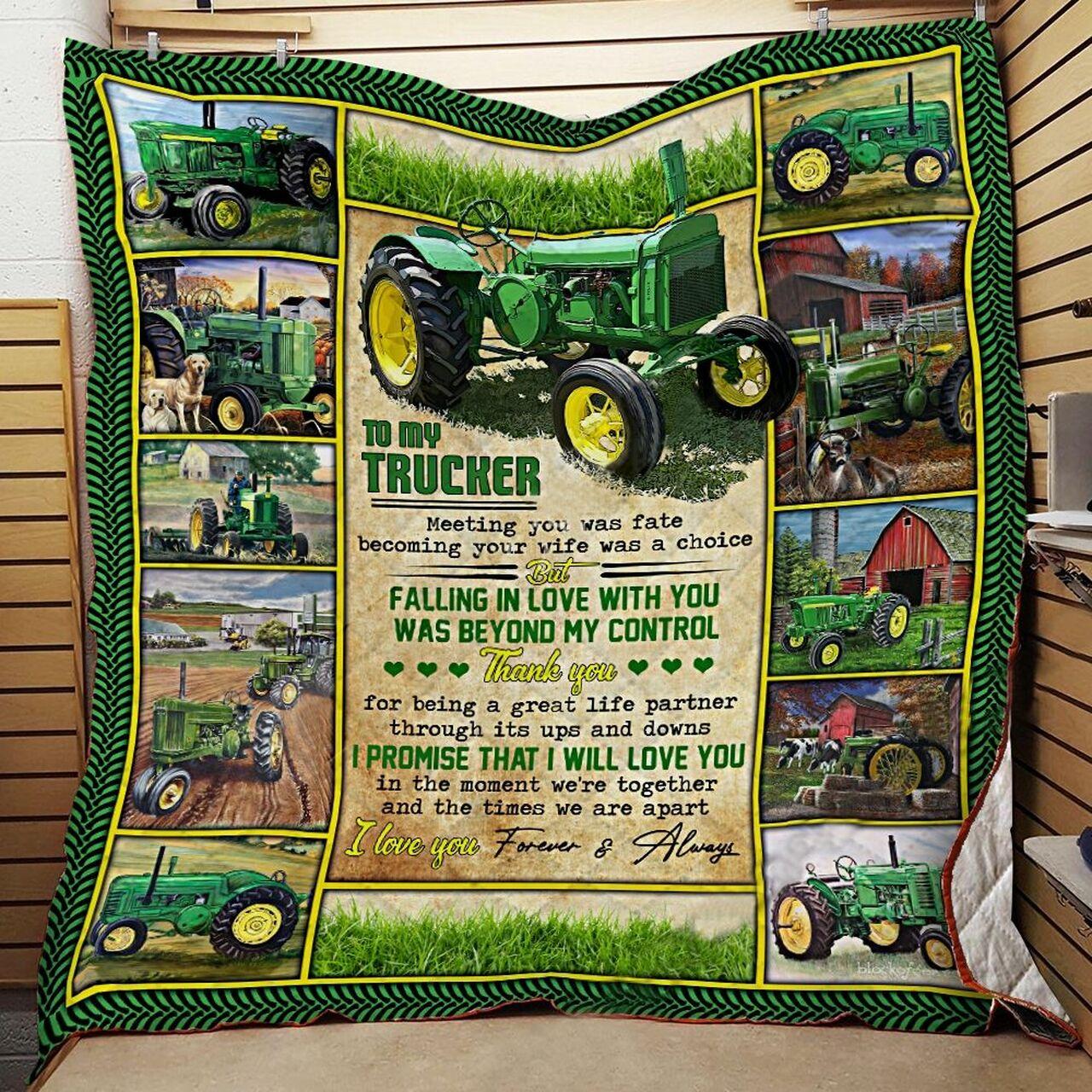 onalized Trucker To Myband Quilt Blanket From Wife I Pre That I Will Love You Greattomized Blanket G For Birthday C Thgiving