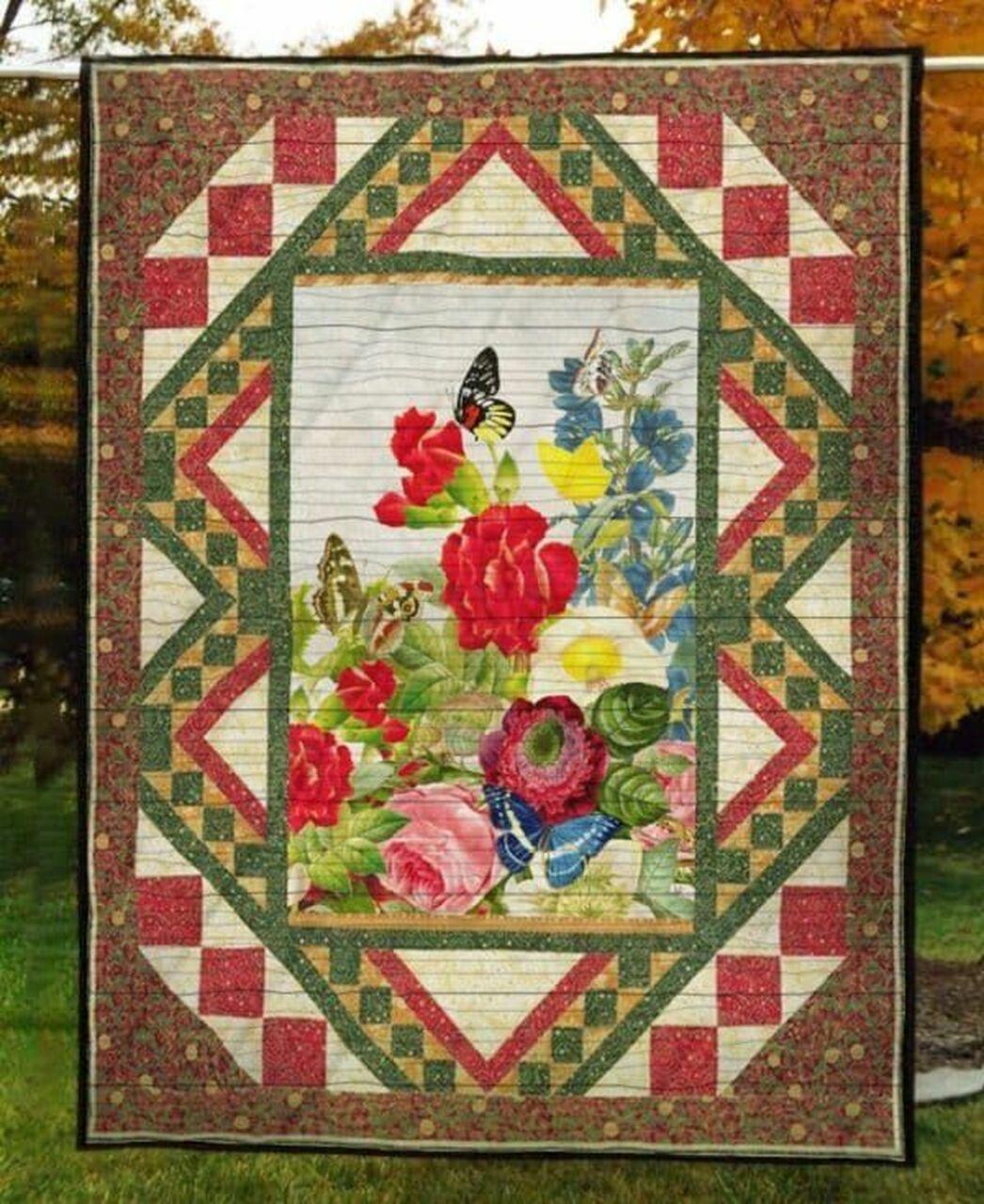R And Butterf Clh2612282Q Quilt Blanket