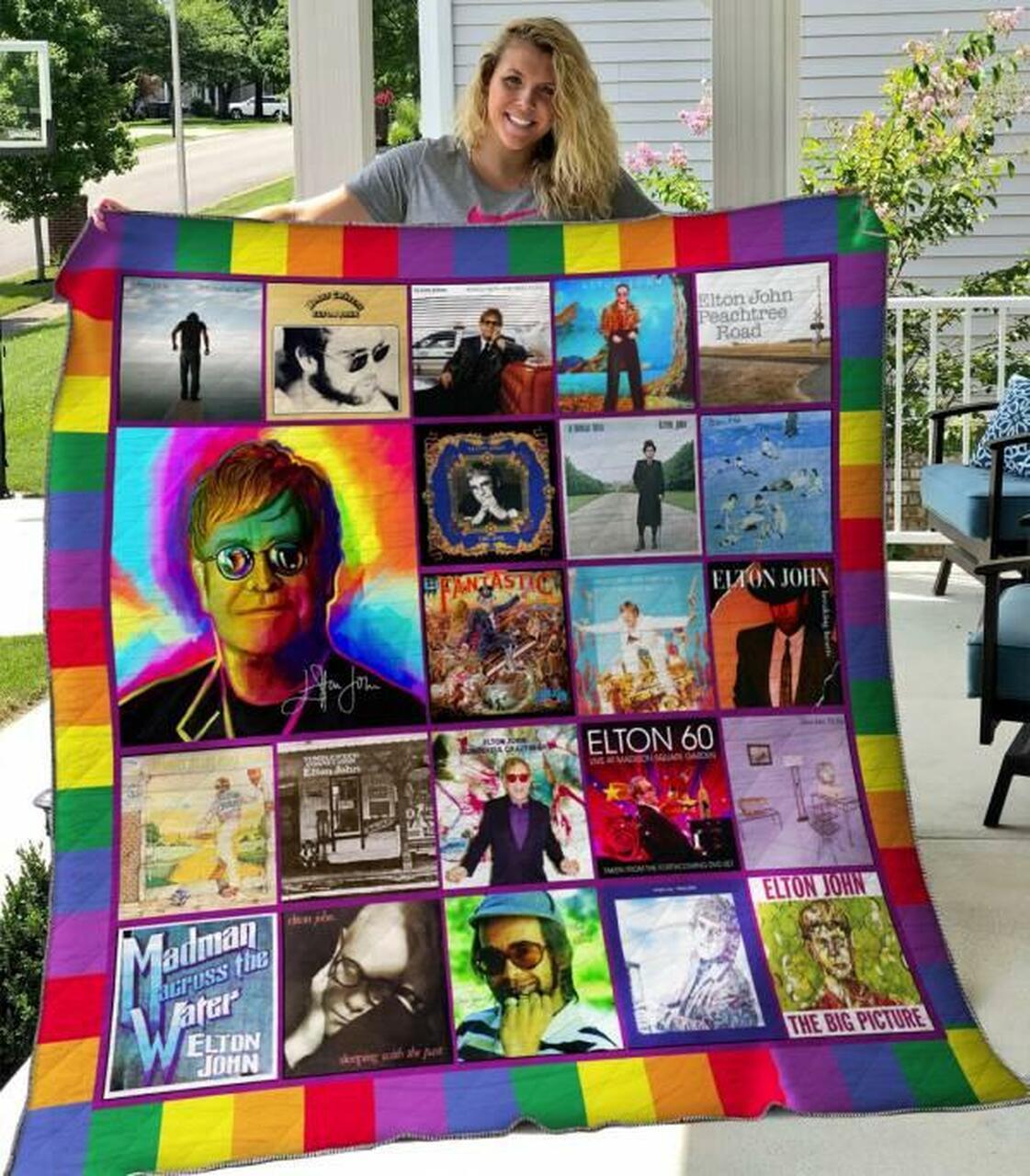 Elton John Quilt Blanket Hvt060636 Quilt