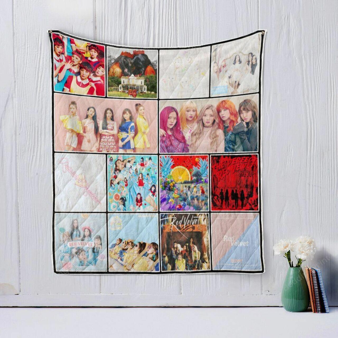 Red Velvet Quilt Blanket