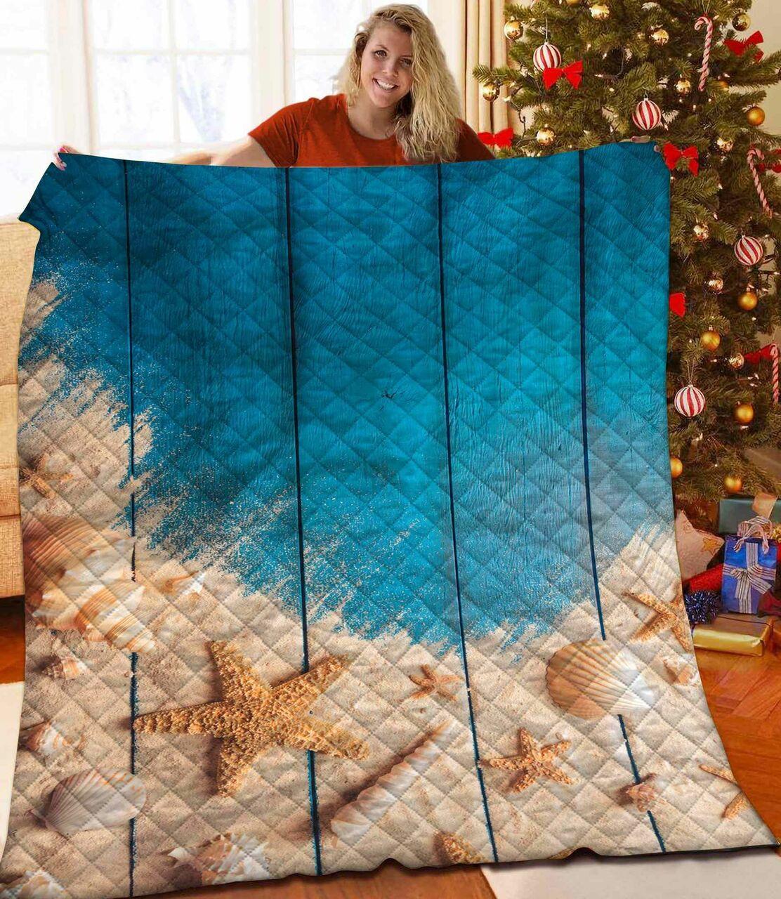 Beach Cla05120247Q Quilt Blanket