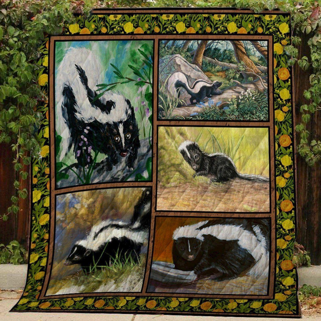 Skunk Clh0611098Q Quilt Blanket