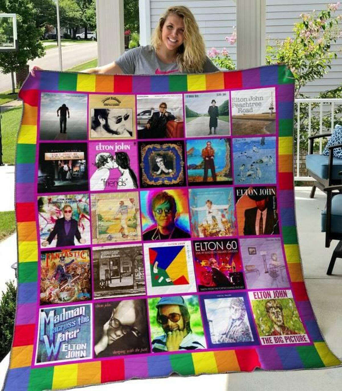 Elton John Quilt Blanket Hvt060635 Quilt