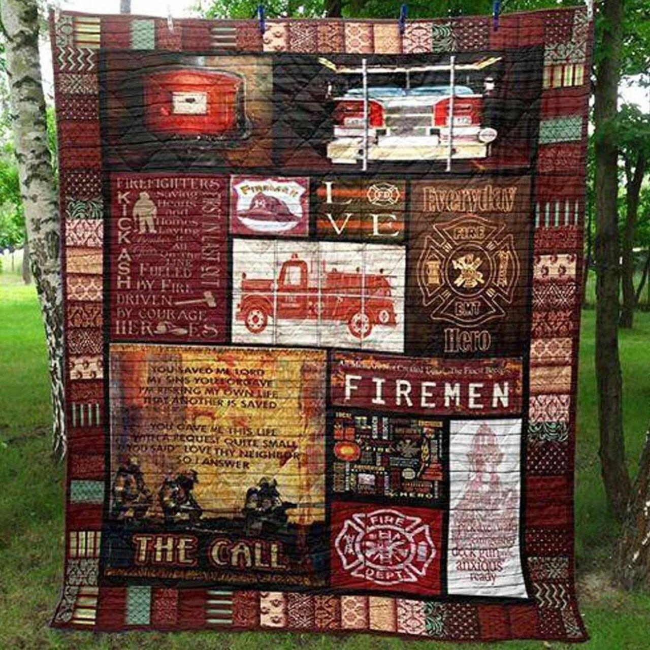 Fireman Call Cla31100212Q Quilt Blanket