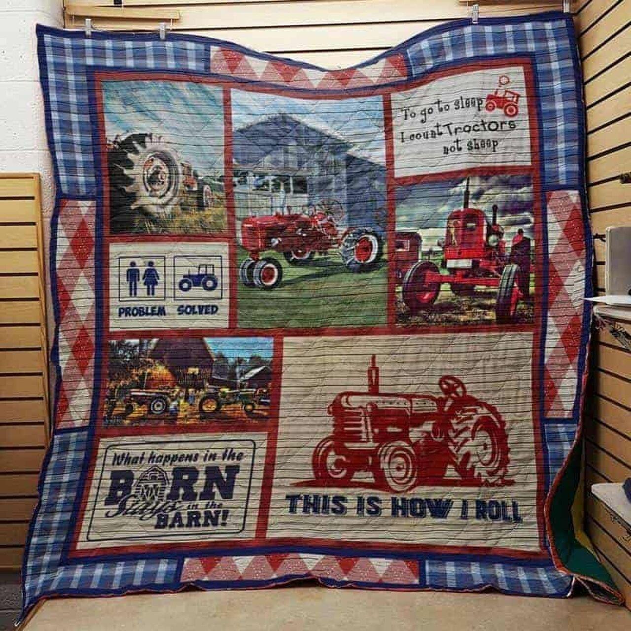 Farmer Tractor Cla1610455Q Quilt Blanket