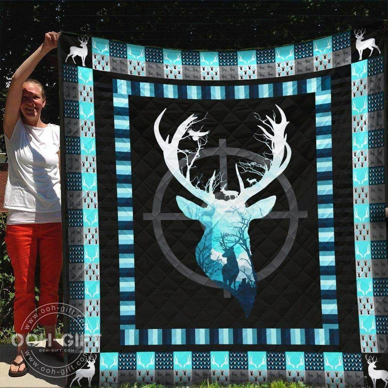Hunting Deer Hunting Art Cla0211088Q Quilt Blanket