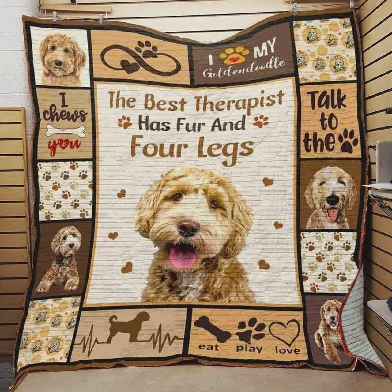 Goldendoodle Thet Thert Fur And Four Quilt Blanket Greattomized Blanket G For Birthday C Thgiving