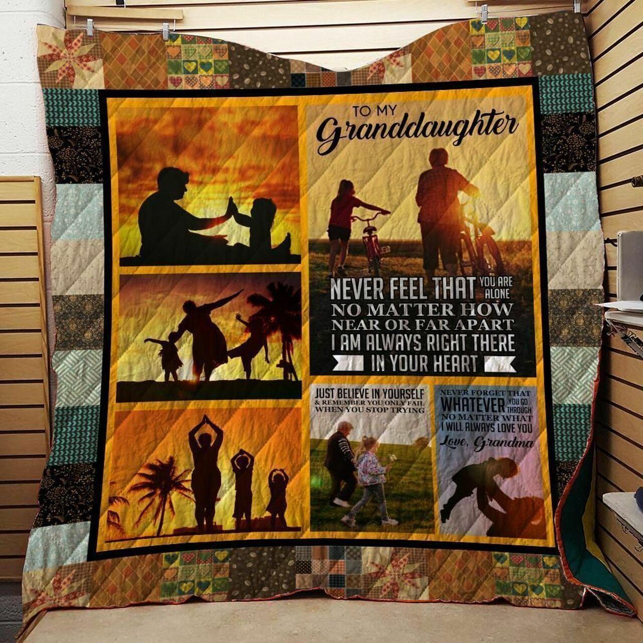 I Love My Granddaughter Clh0511433Q Quilt Blanket