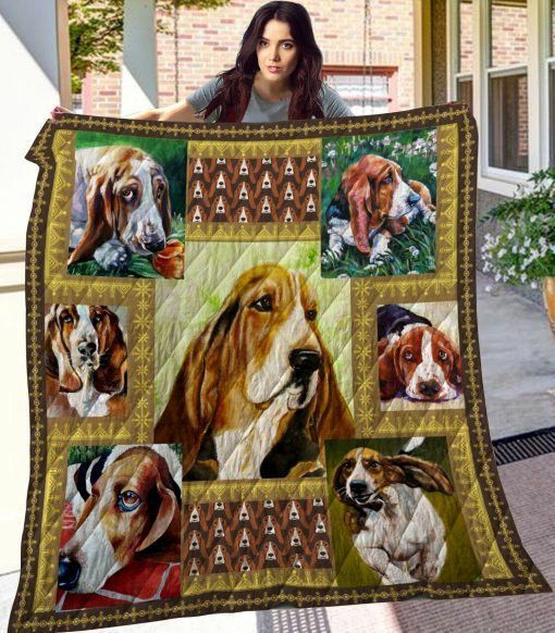 et Hound Cl08110034Mdq Quilt Blanket