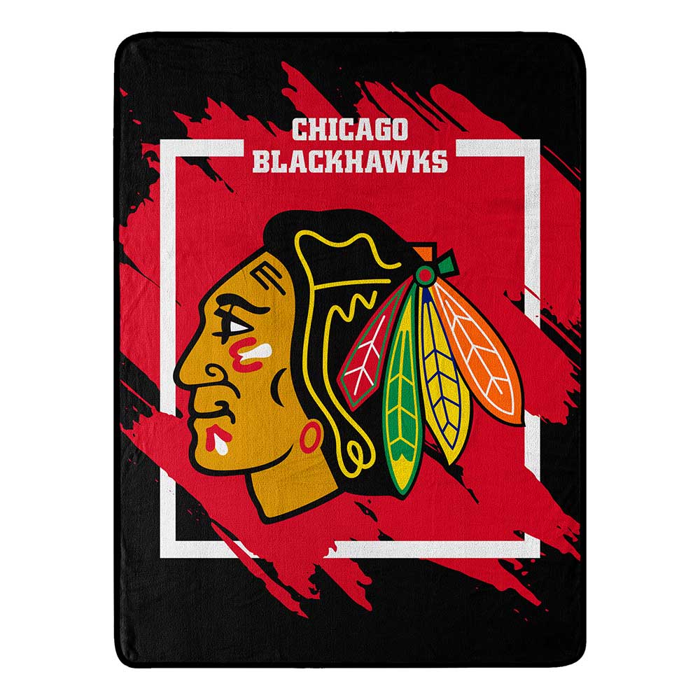 NHL Chicago Blackh Diional Microchel Throw Blanket