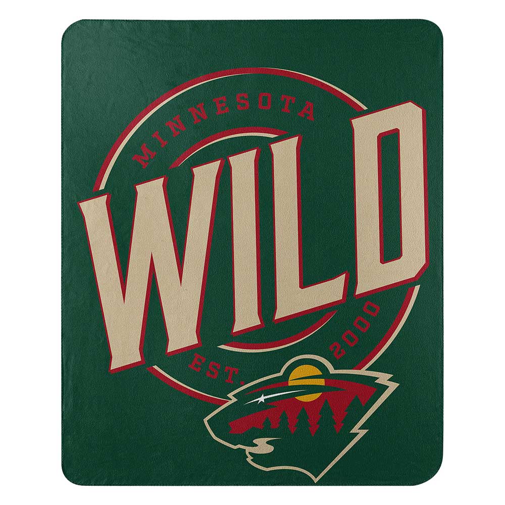 NHL Miota Wild Campaign Fleece Throw Blanket