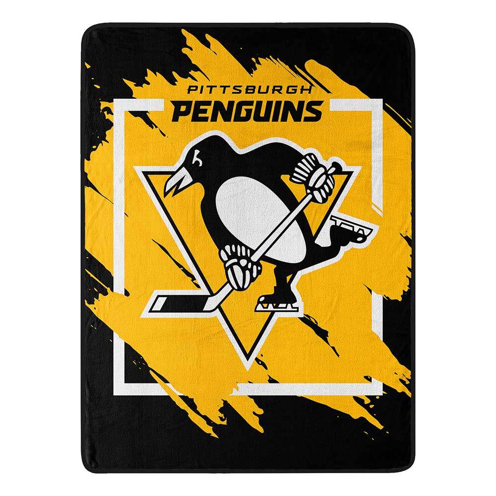 NHL Pburgh Peng Diional Microchel Throw Blanket