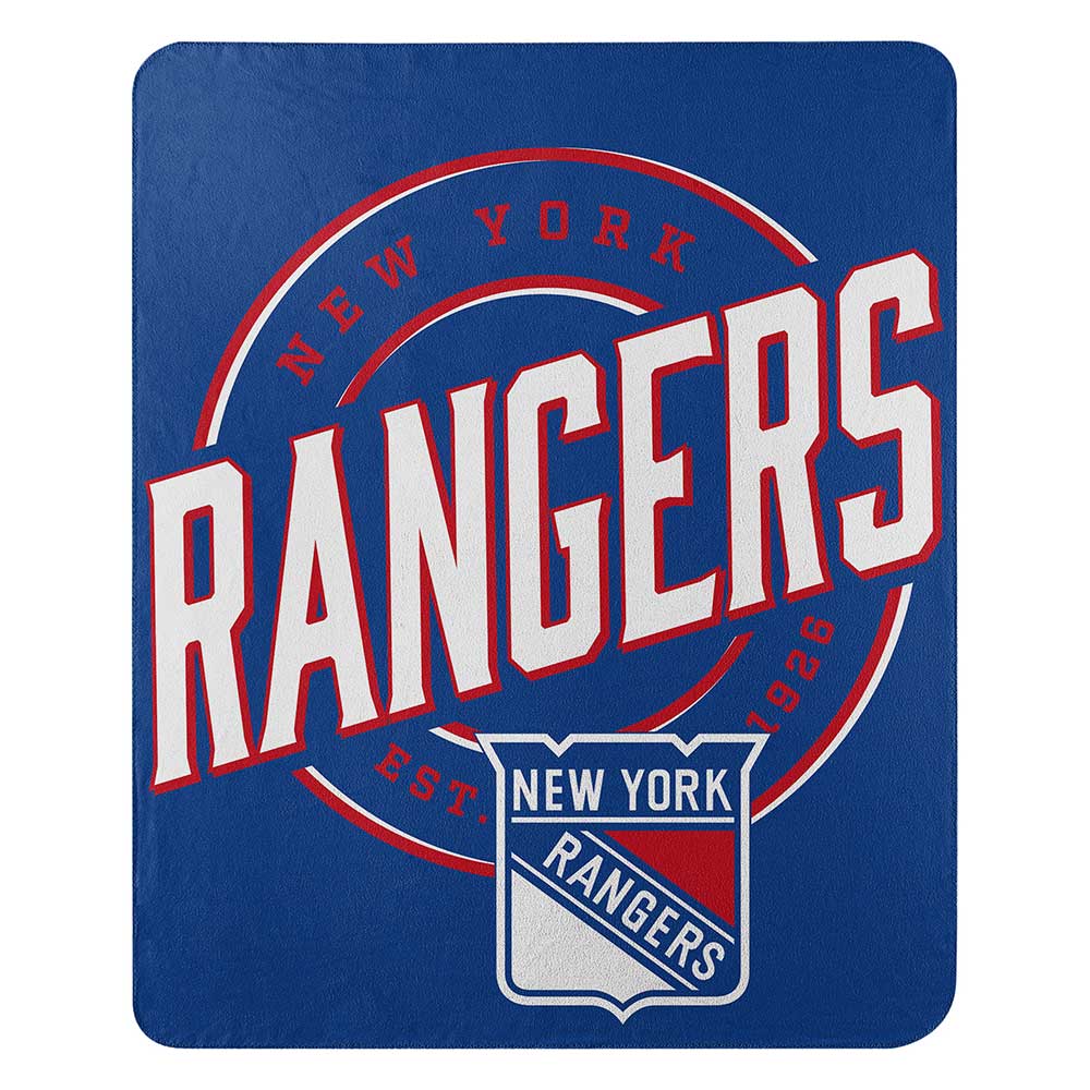 NHL New York Ran Campaign Fleece Throw Blanket