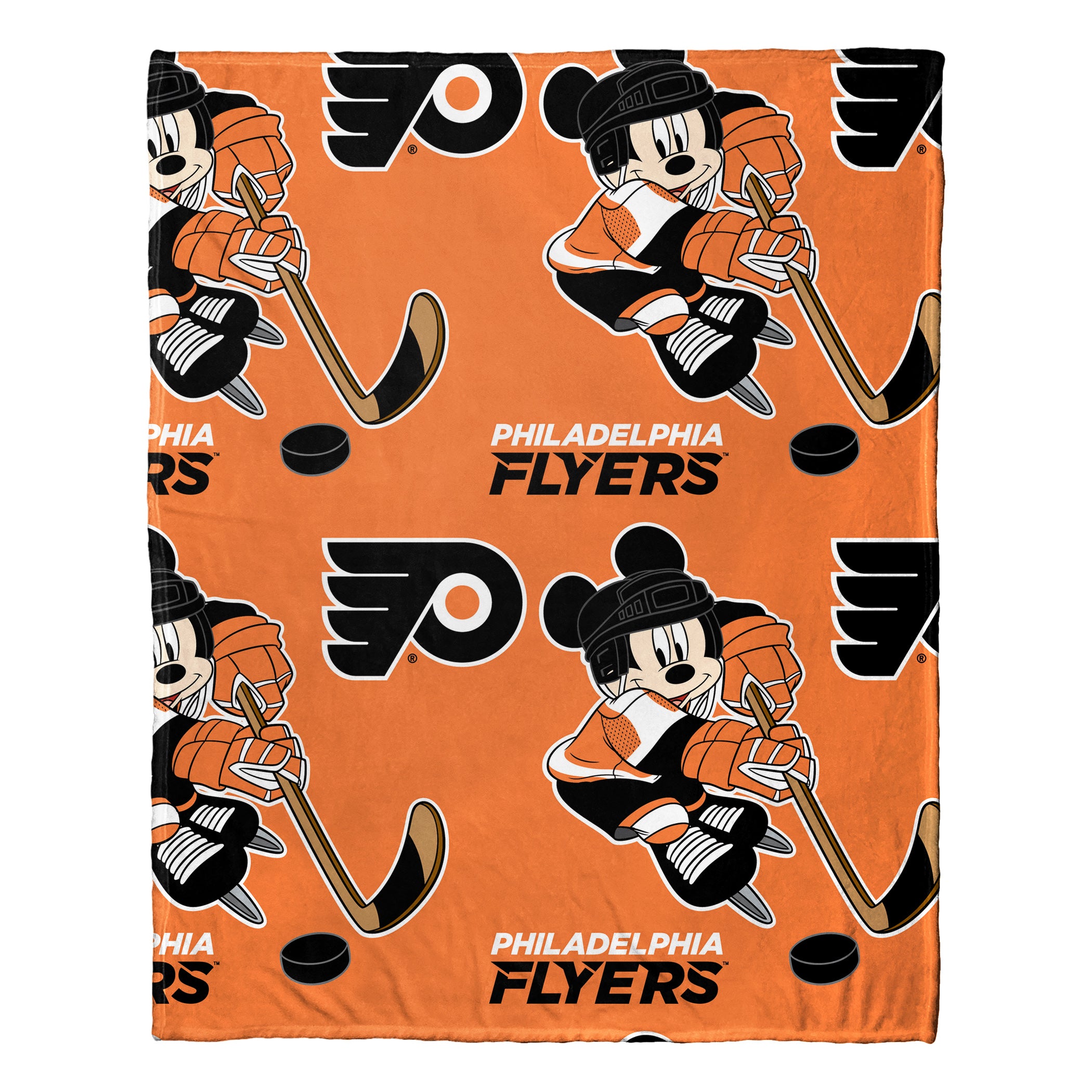 NHL Philadelphia Fl Ice Mickey e Huggerilk Touch Throw Blanket 40x50 In