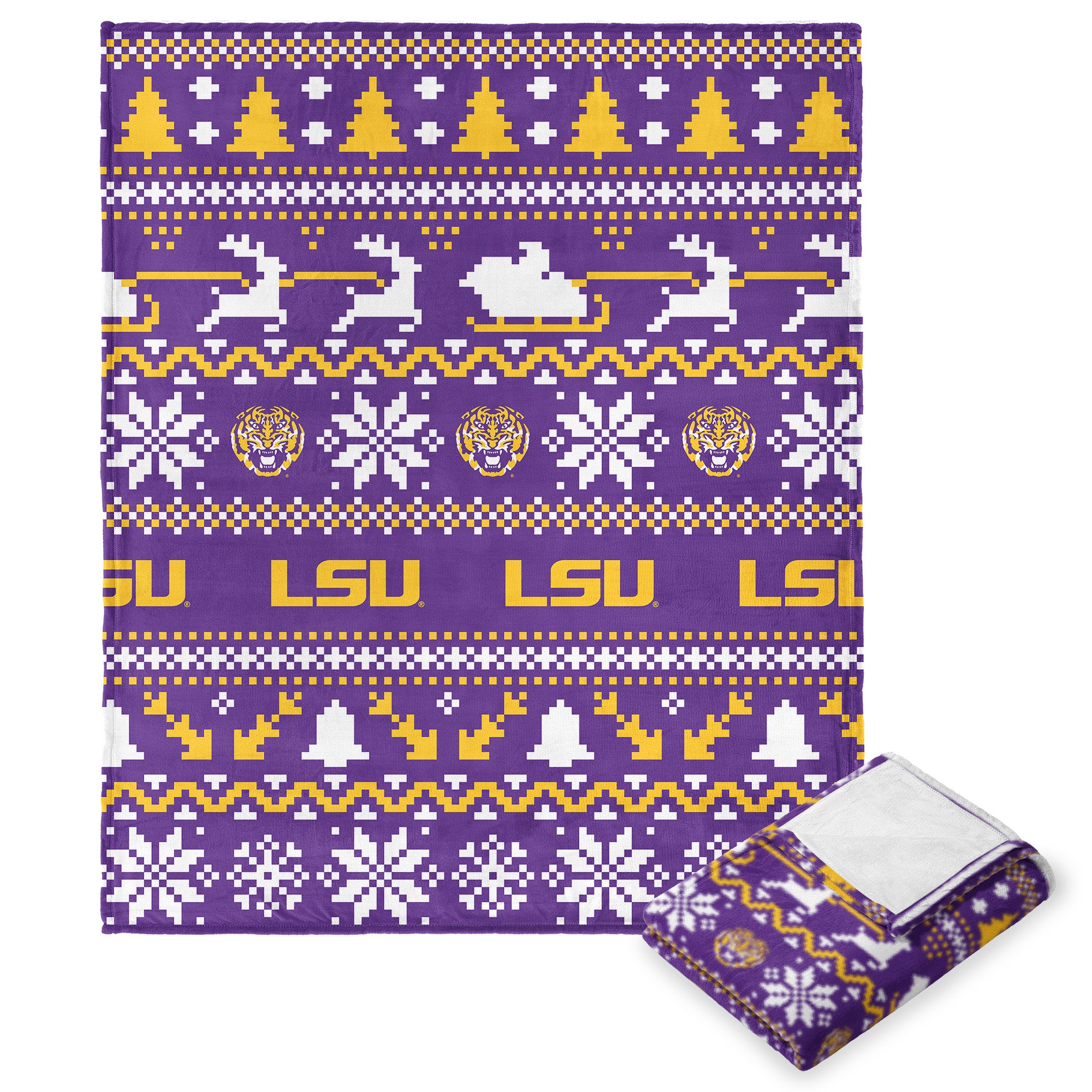 LSU Ti NCAA Tiilk Touch Throw Blanket