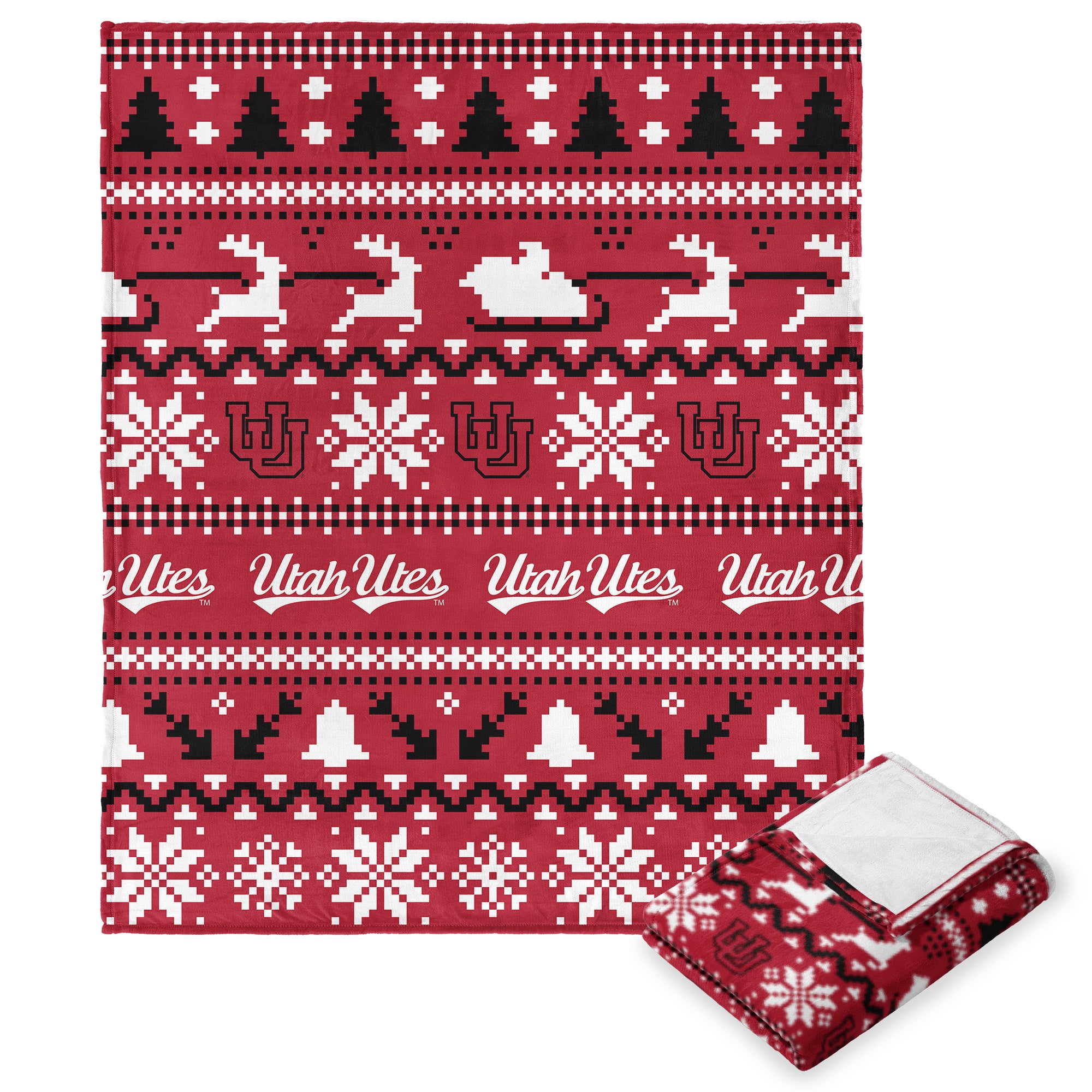 Utah NCAA Tiilk Touch Throw Blanket