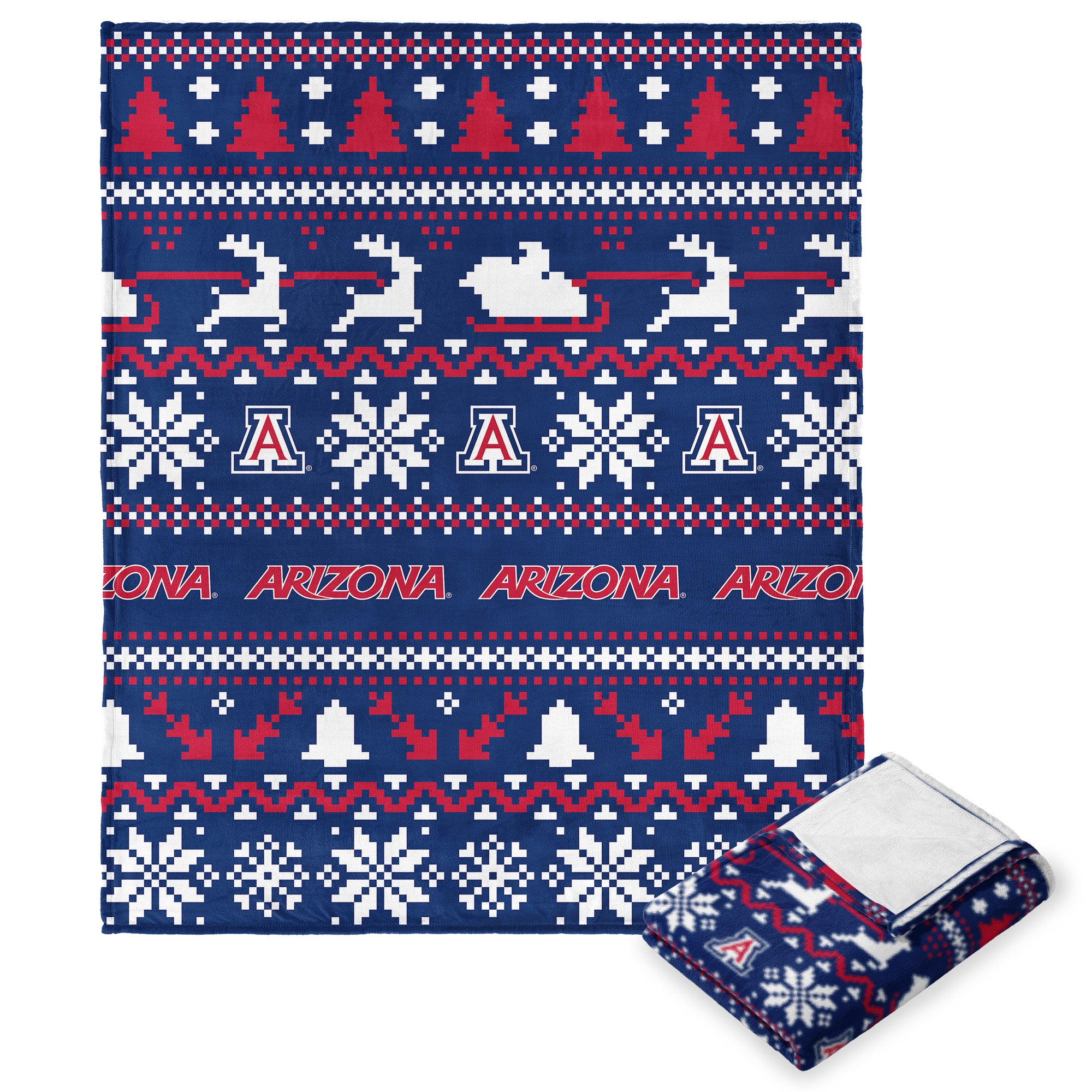 Uniity of Arizona NCAA Tiilk Touch Throw Blanket