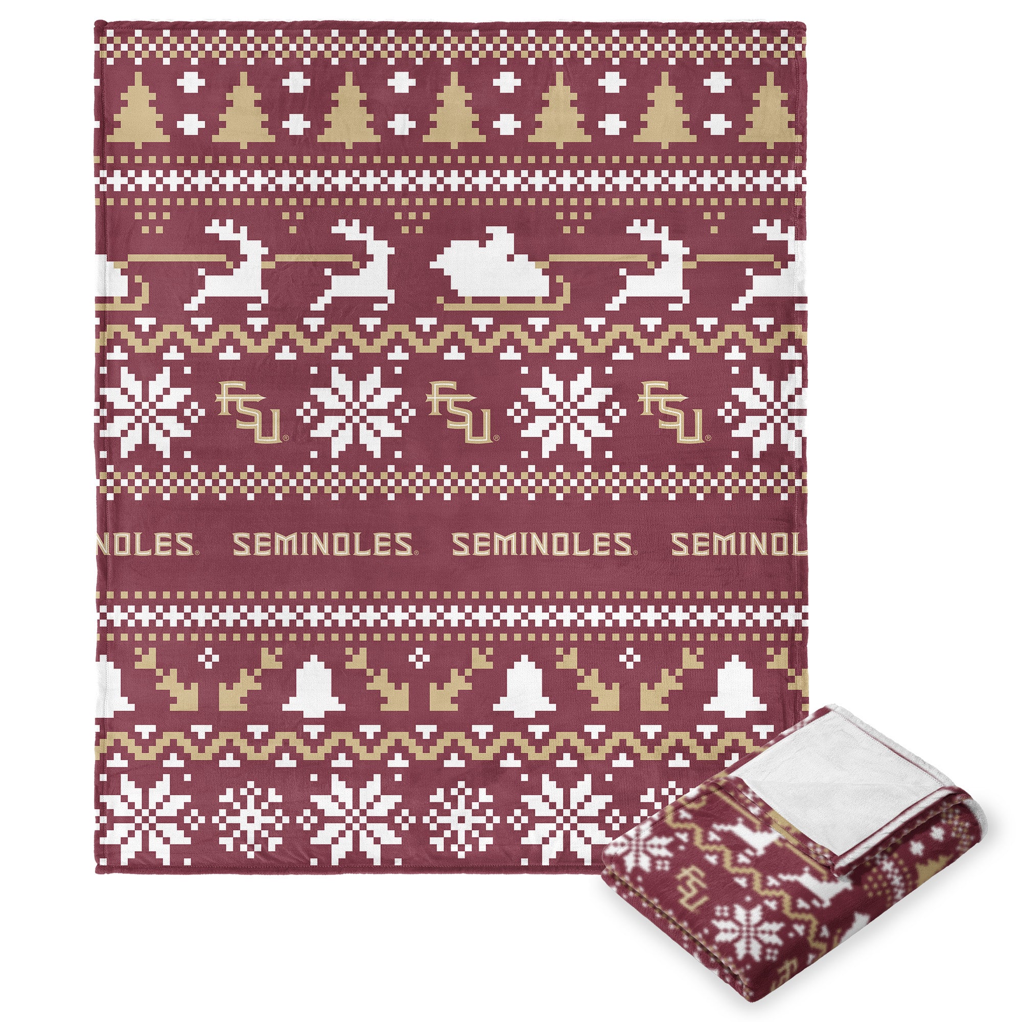 Floritaemin NCAA Tiilk Touch Throw Blanket