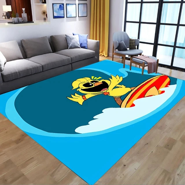 Smiling Critters Carpet Living Room Bedroom Sofa Rug Door Mat Kitchen Bathroom Mats For Kids Adults