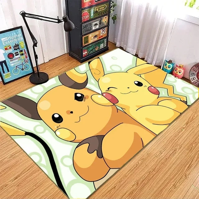 Pokemon Eevee Gengar Carpet Living Room Bedroom Sofa Rug Door Mat Kitchen Bathroom Mats For Kids Adults