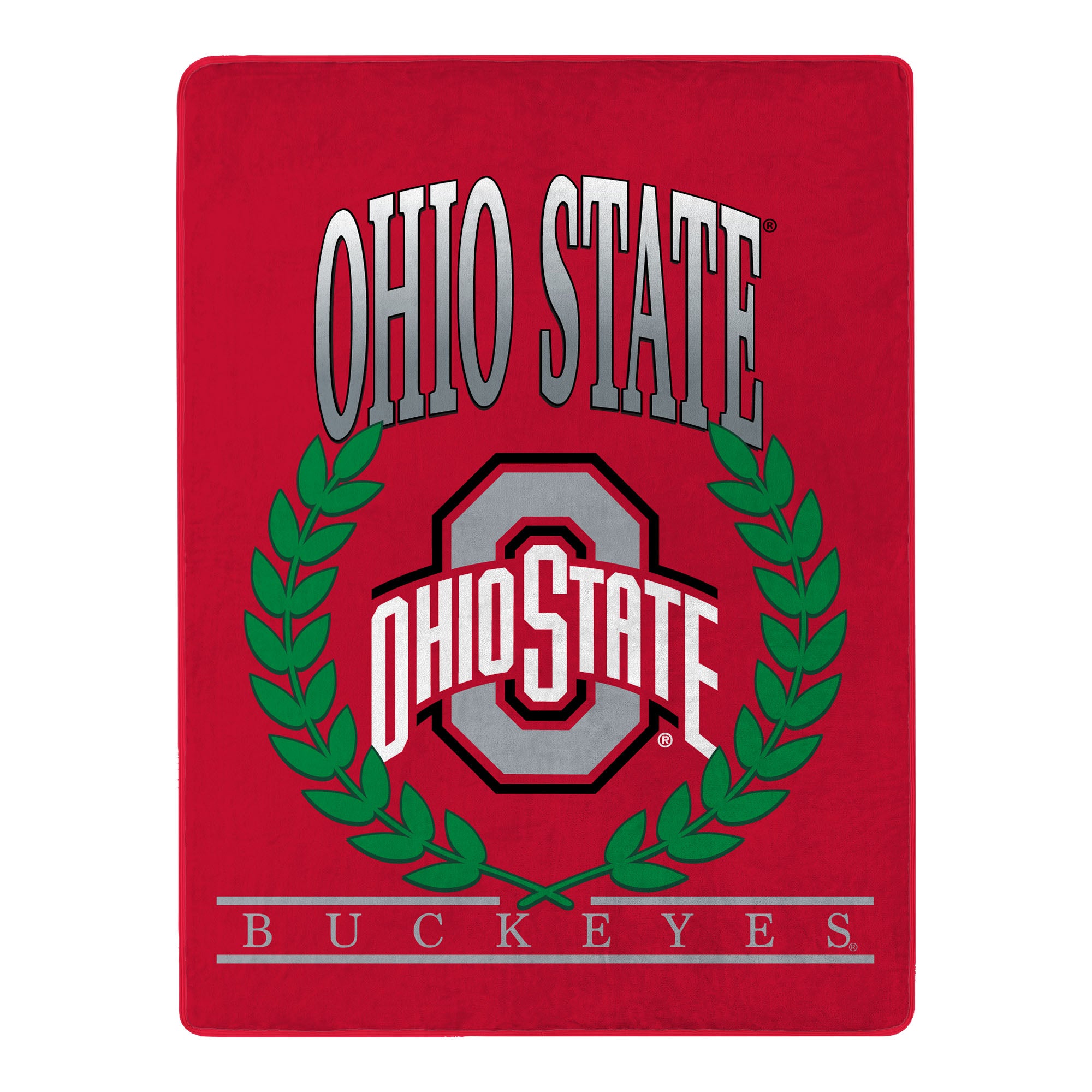 Ohtate Buck NCAA Plateilk Touch Throw Blanket