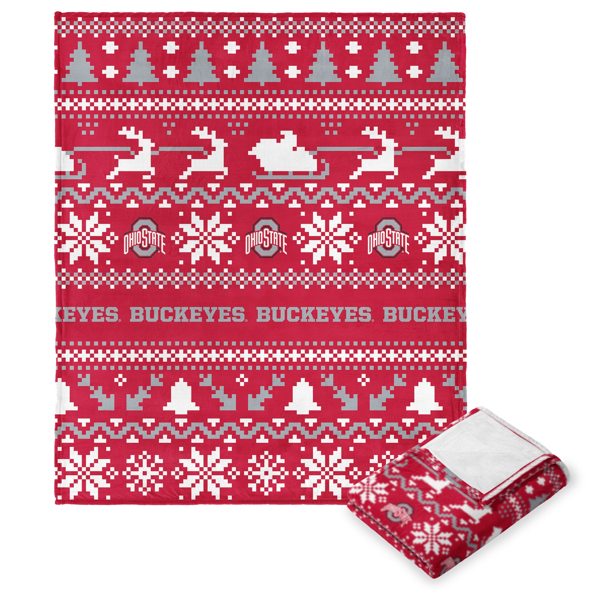 Ohtate Buck NCAA Tiilk Touch Throw Blanket