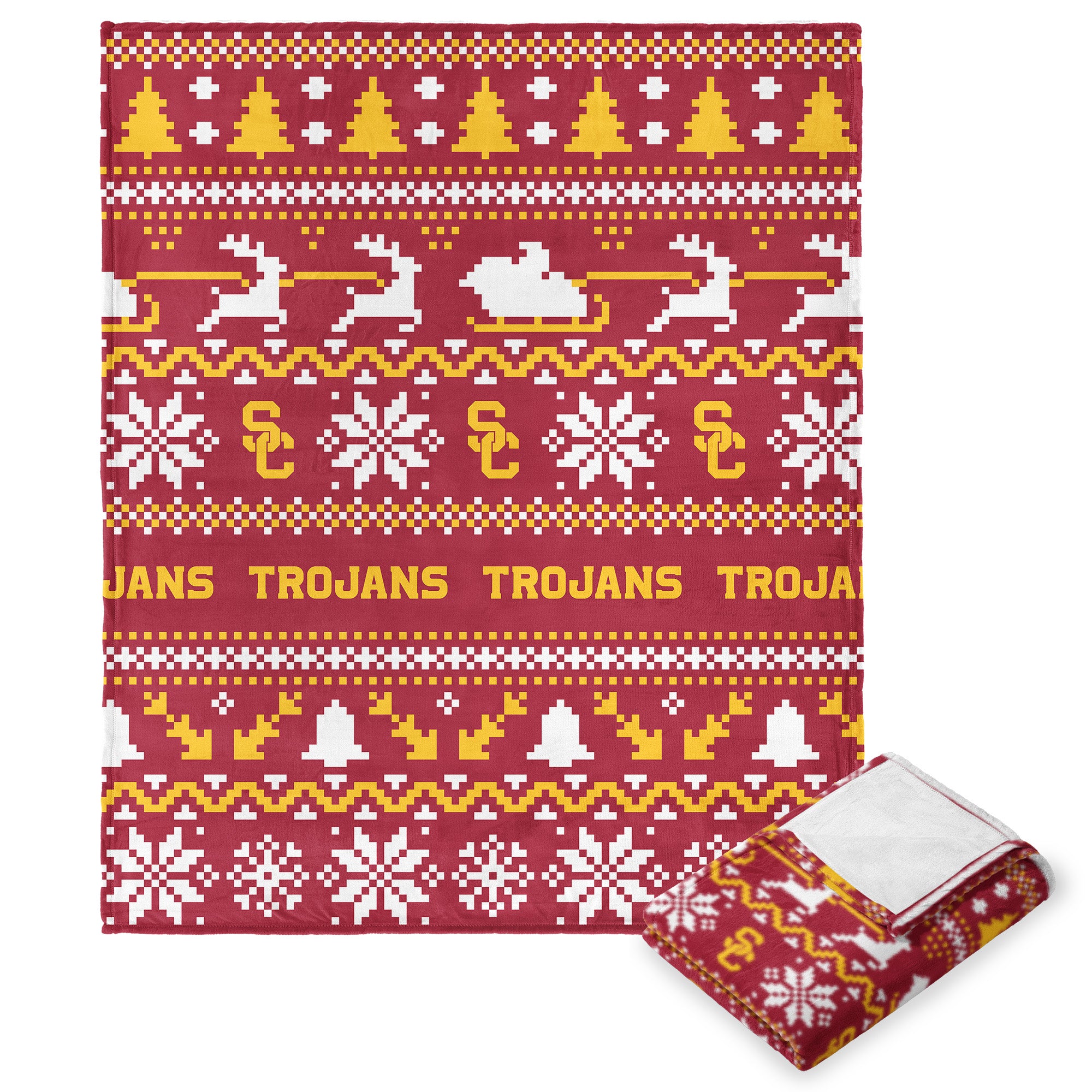 USC Tro NCAA Tiilk Touch Throw Blanket