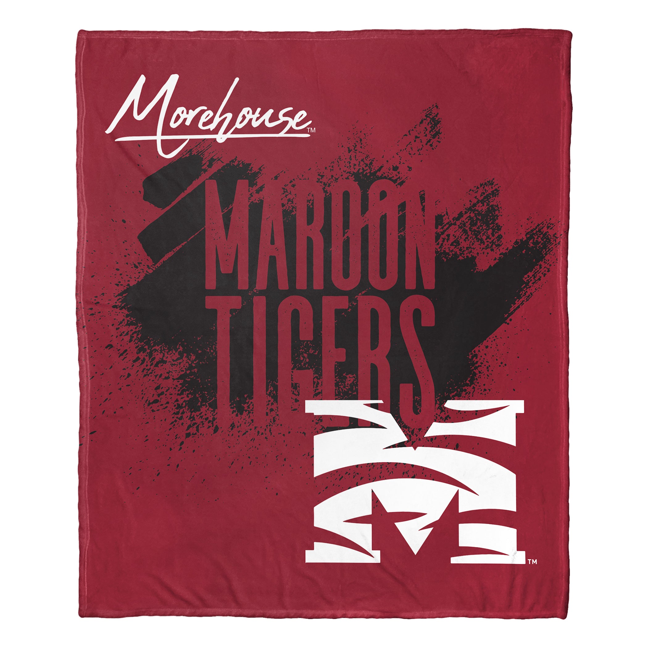 NCchool Tradition Moree Maroon Ti Silk Touch Throw Blanket