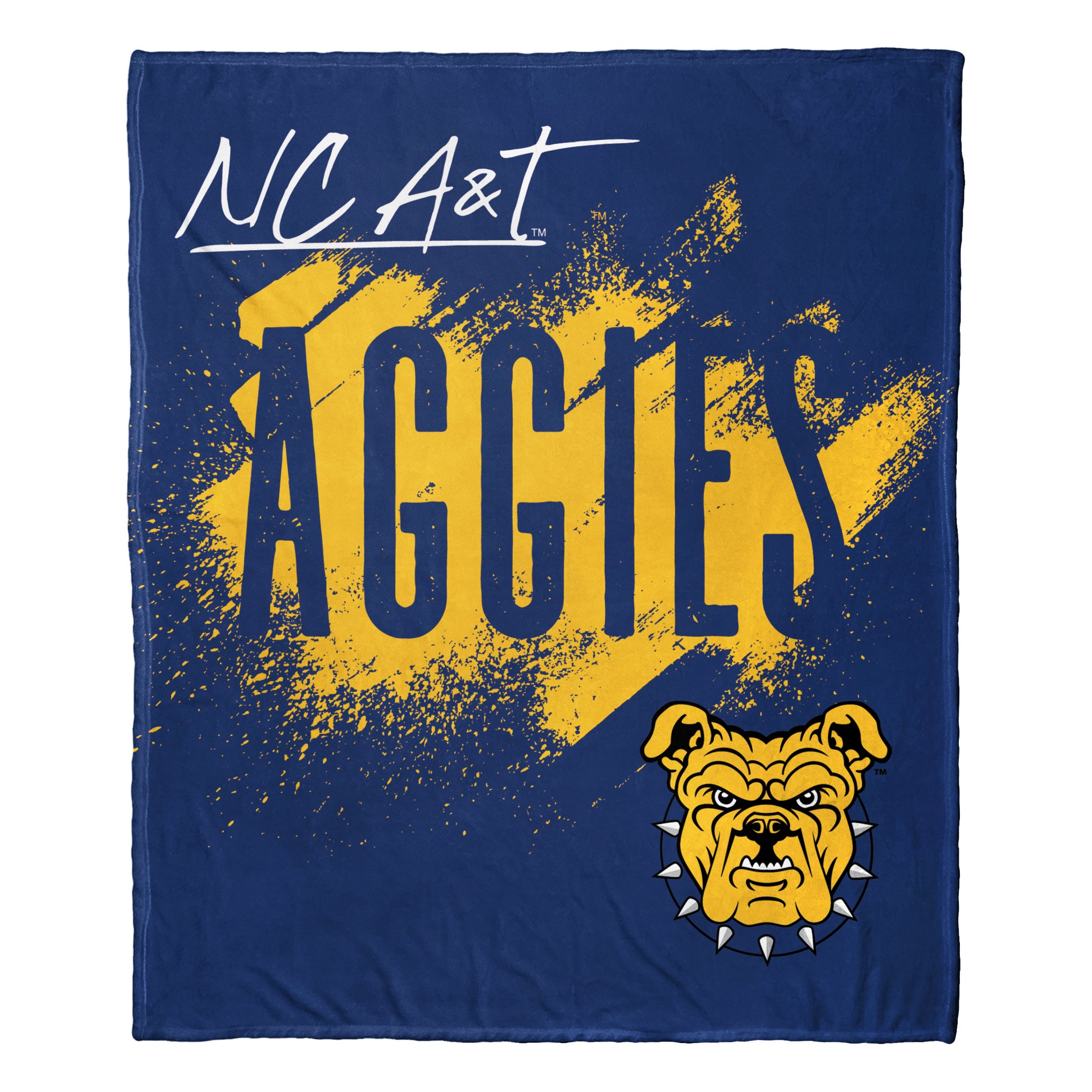 NCchool Tradition North Carolina A&T Ag Silk Touch Throw Blanket