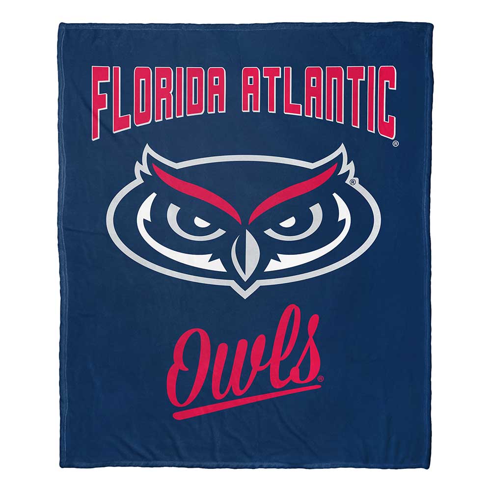 NCAA Florida Atlantic Alumilk Touch Throw Blanket