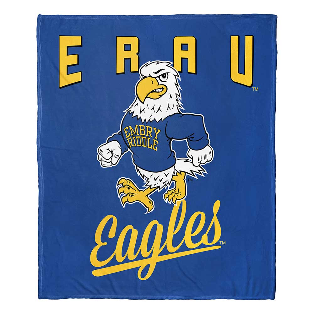 NCAA Embry Riddle Ea Alumilk Touch Throw Blanket