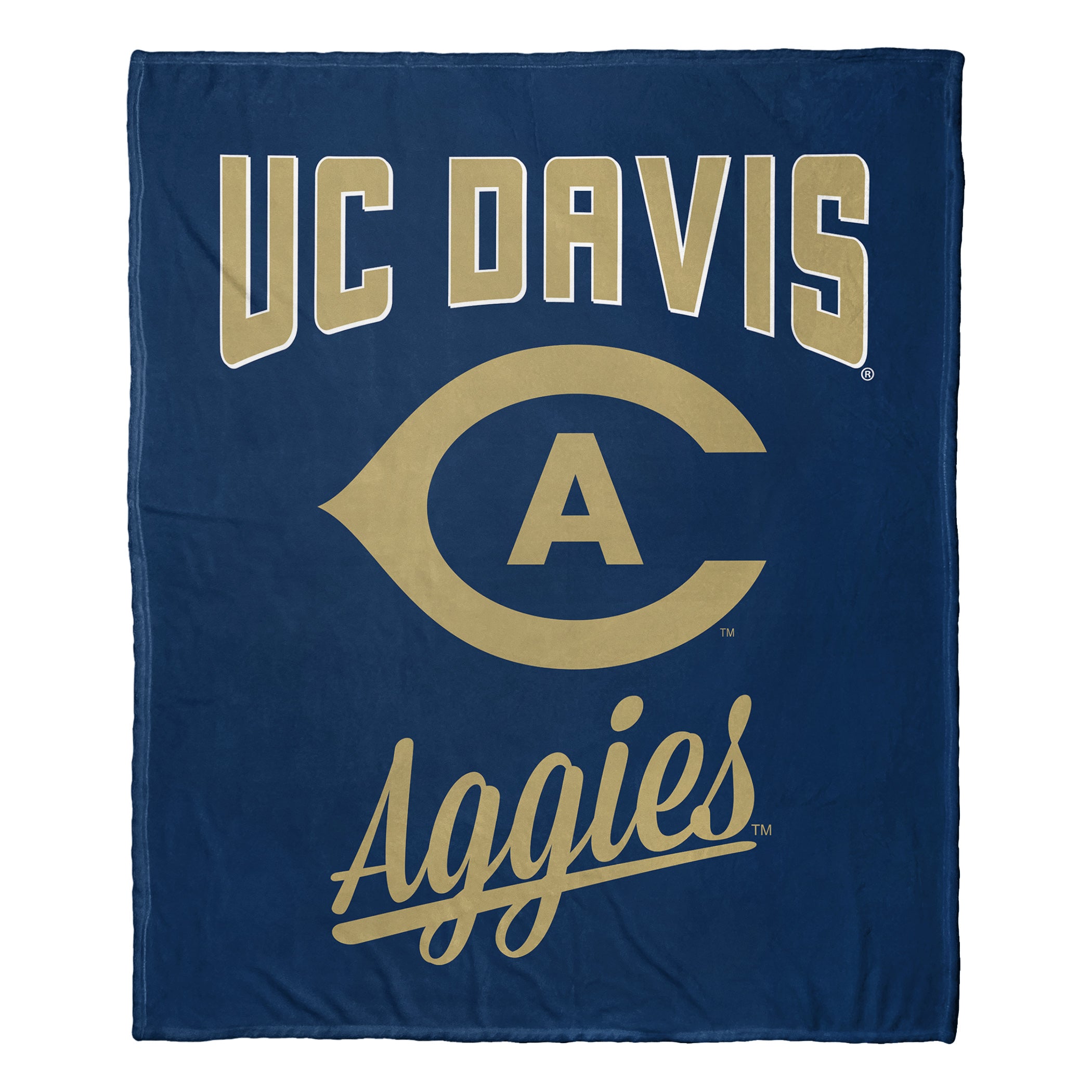 NCAA UC D Ag Alumilk Touch Throw Blanket