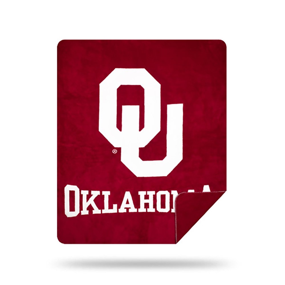 NCAA Oklahooo Silver Knit Throw Blanket