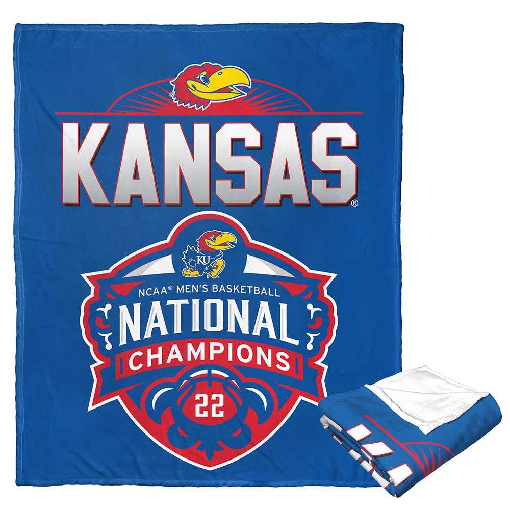 NCAA 2022 NCAA Nationalketball Champ as Jayh Silk Touch Throw Blanket