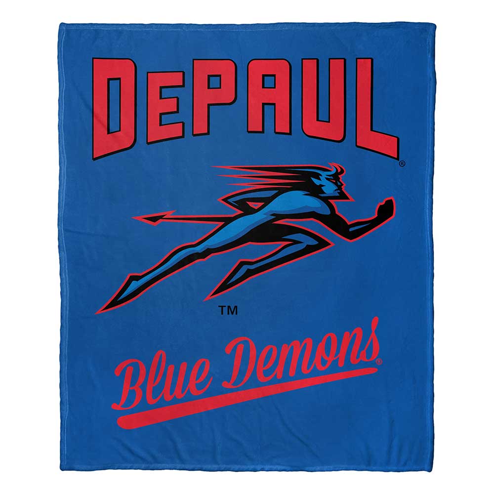 NCAA Depaul Blue De Alumilk Touch Throw Blanket