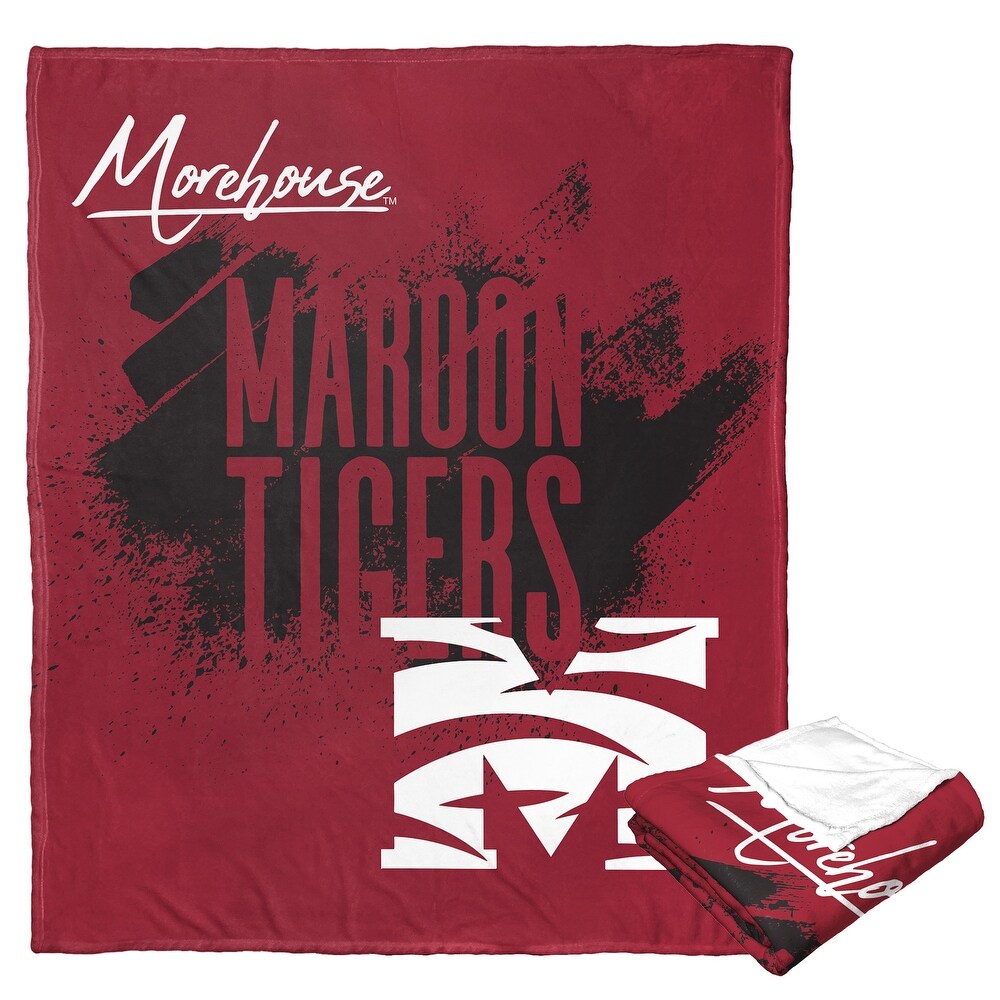 NCAA Moree Maroon Ti School Traditiilk Touch Throw Blanket