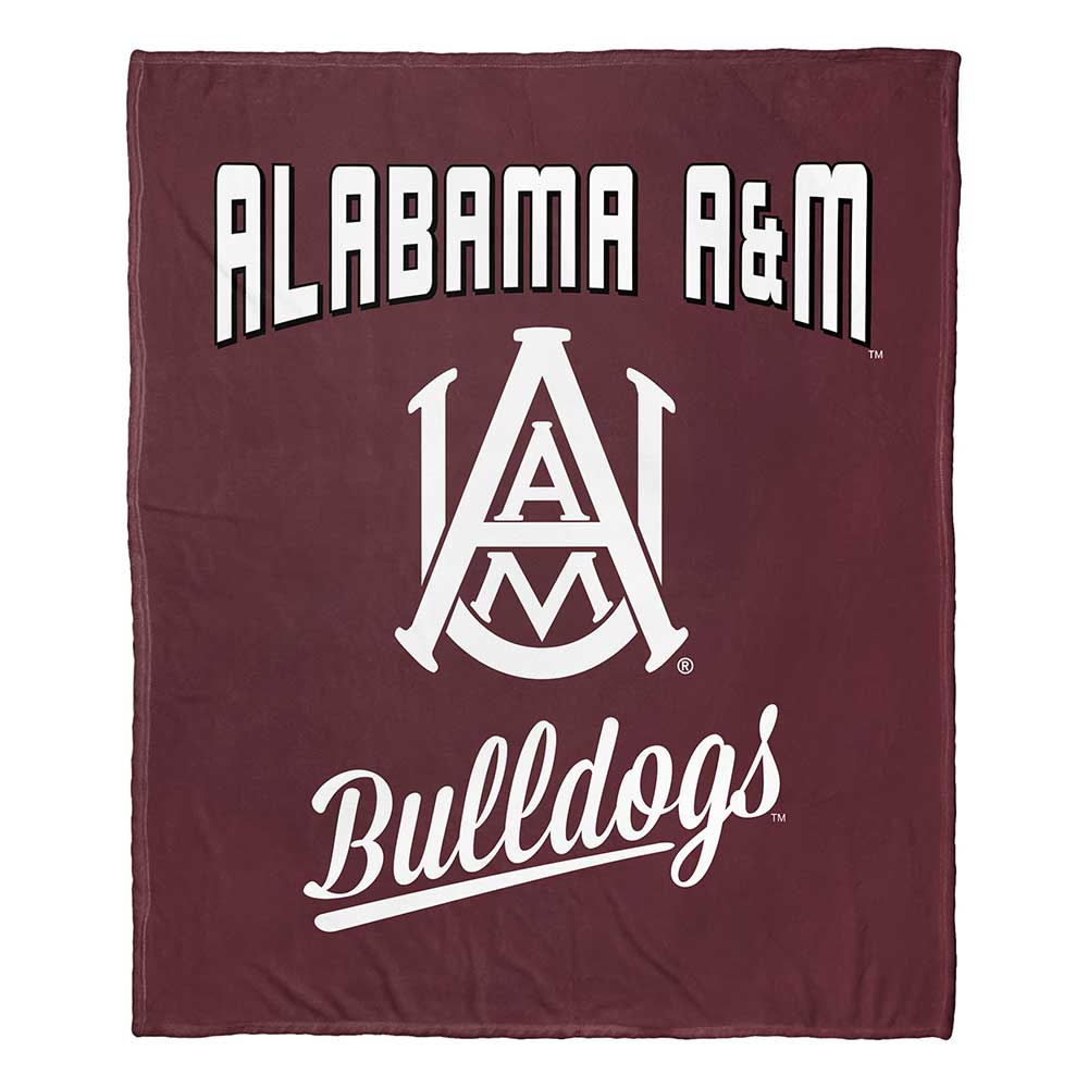 NCAA Alabama A&M Bull Alumilk Touch Throw Blanket