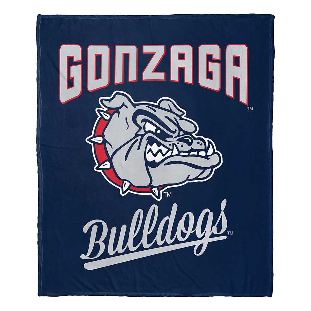 NCAA Gonzaga Bull Alumilk Touch Throw Blanket