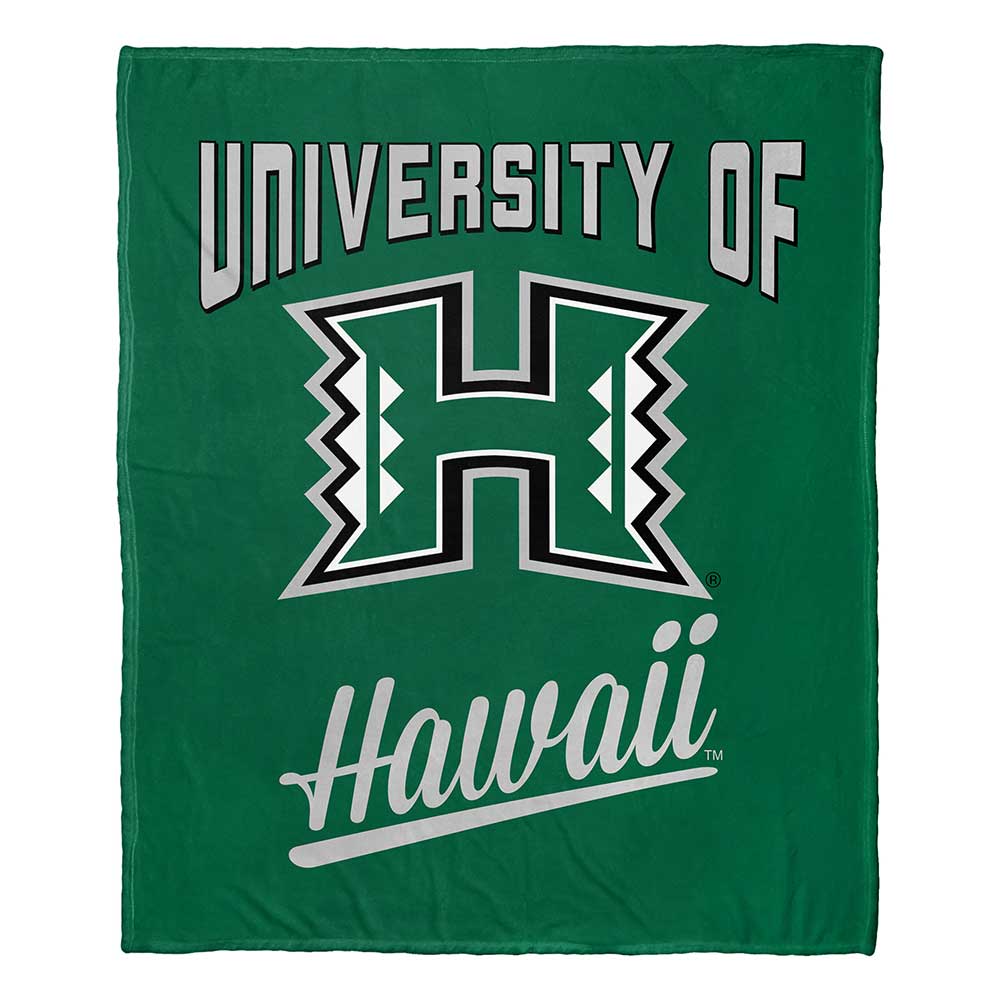 NCAA Hawaii Warr Alumilk Touch Throw Blanket