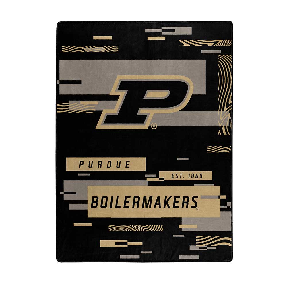 NCAA Digitize Purdue Boilermachel Throw Blanket