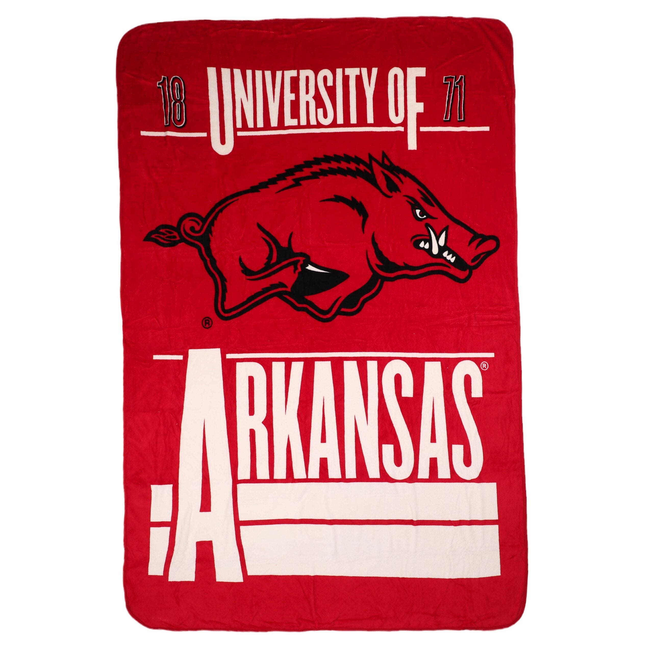 NCAA Aras Razorb Faculty Oized Microchel Throw Blanket