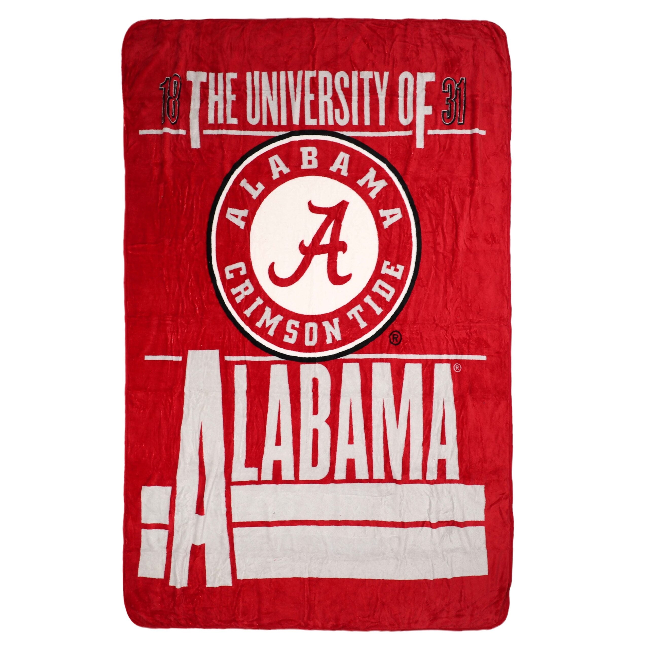NCAA Alabama Con Tide Faculty Oized Microchel Throw Blanket