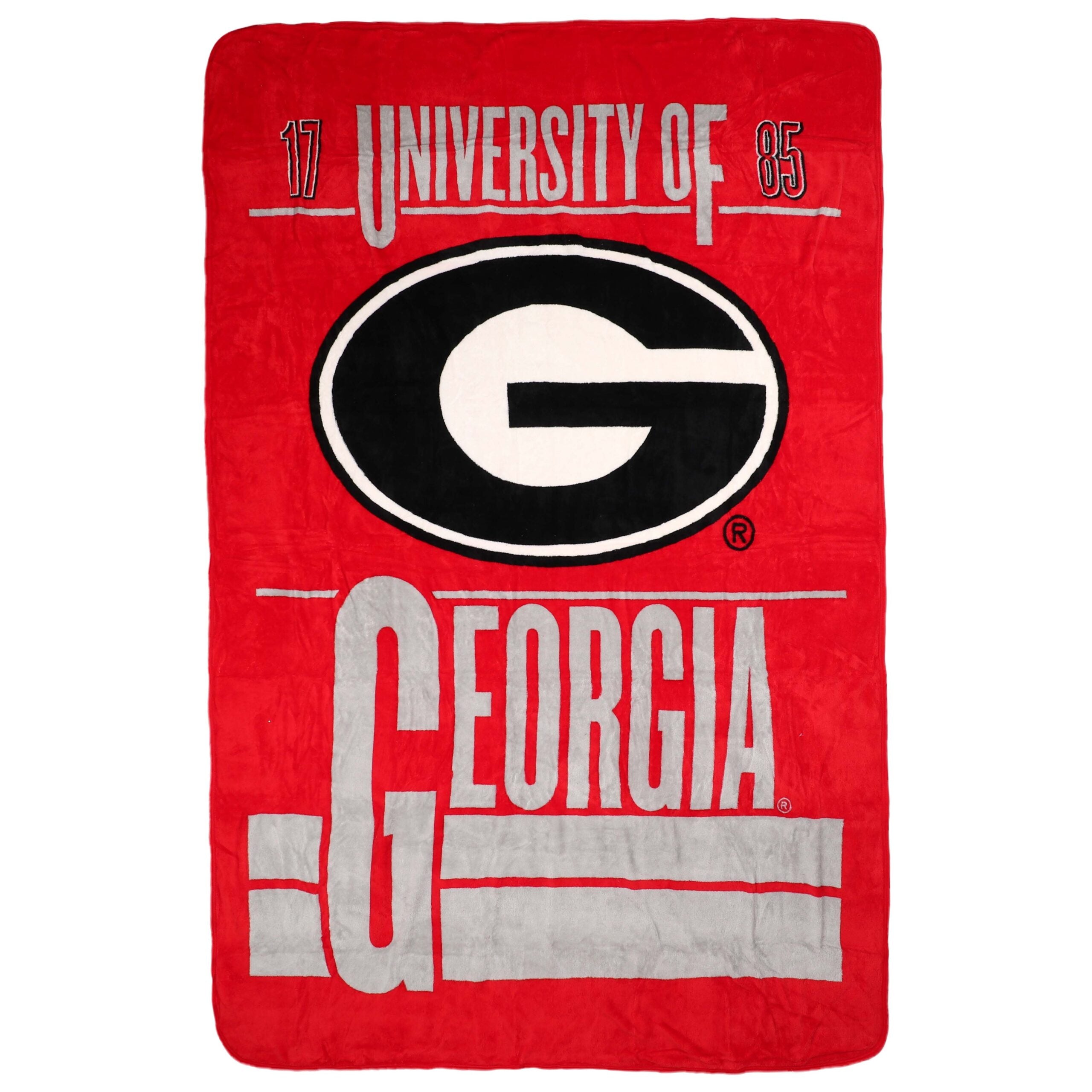 NCAA Georgia Bull Faculty Oized Microchel Throw Blanket