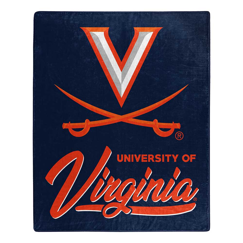NCAA Virginia Caval Signaturechel Throw Blanket