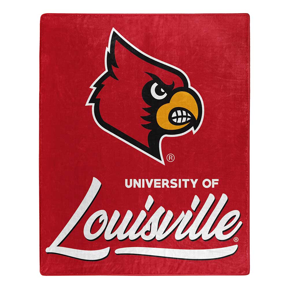 NCAA Lville Cardi Signaturechel Throw Blanket