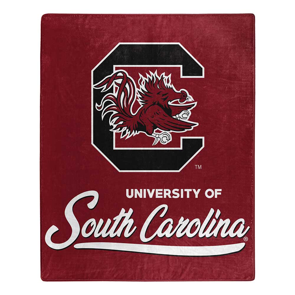 NCouth Carolina Gamec Signaturechel Throw Blanket