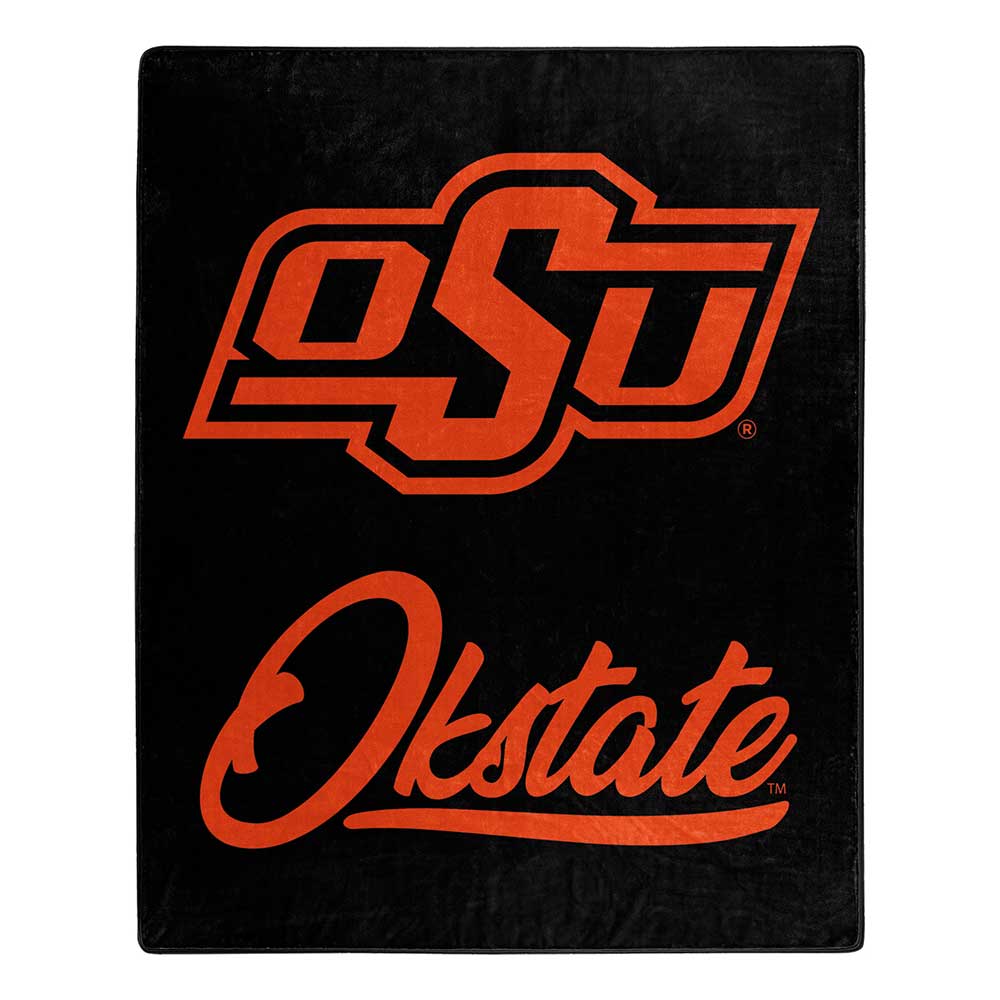 NCAA Oklahotate Cow Signaturechel Throw Blanket