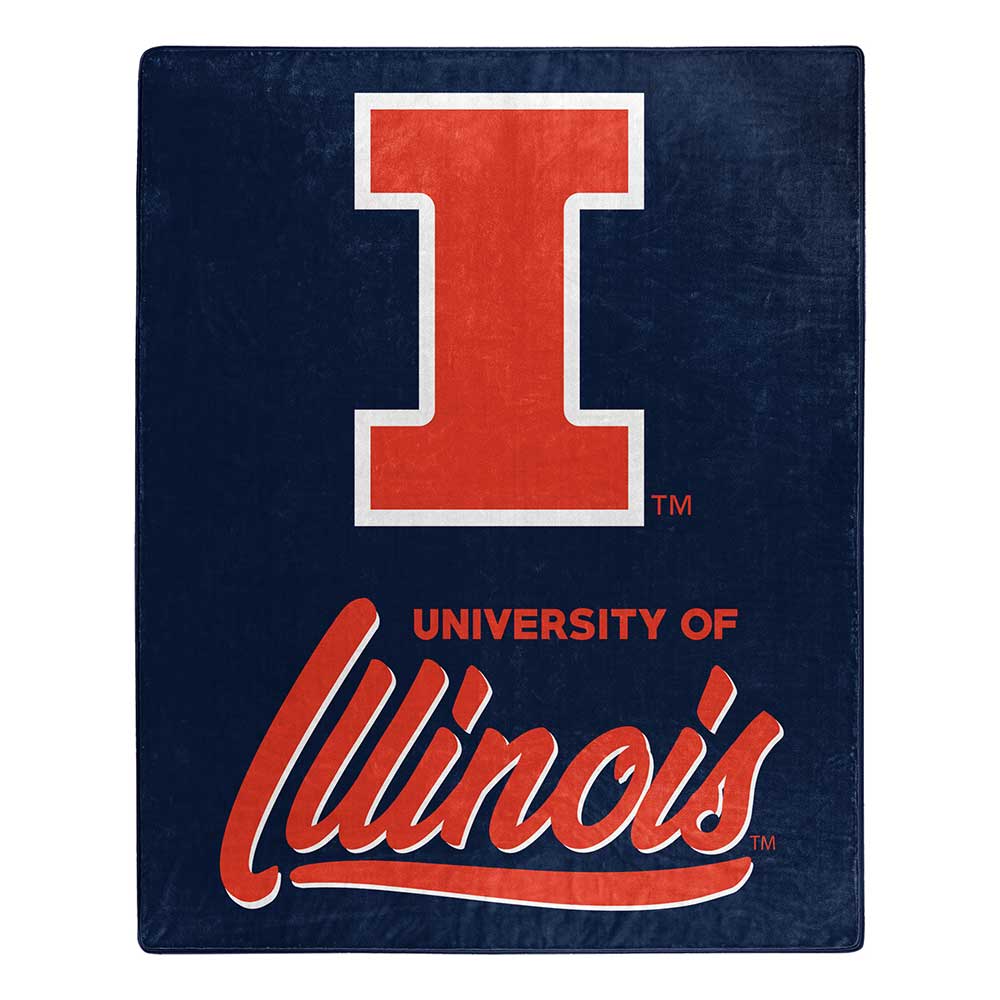NCAA Illi Fighting Illiignaturechel Throw Blanket